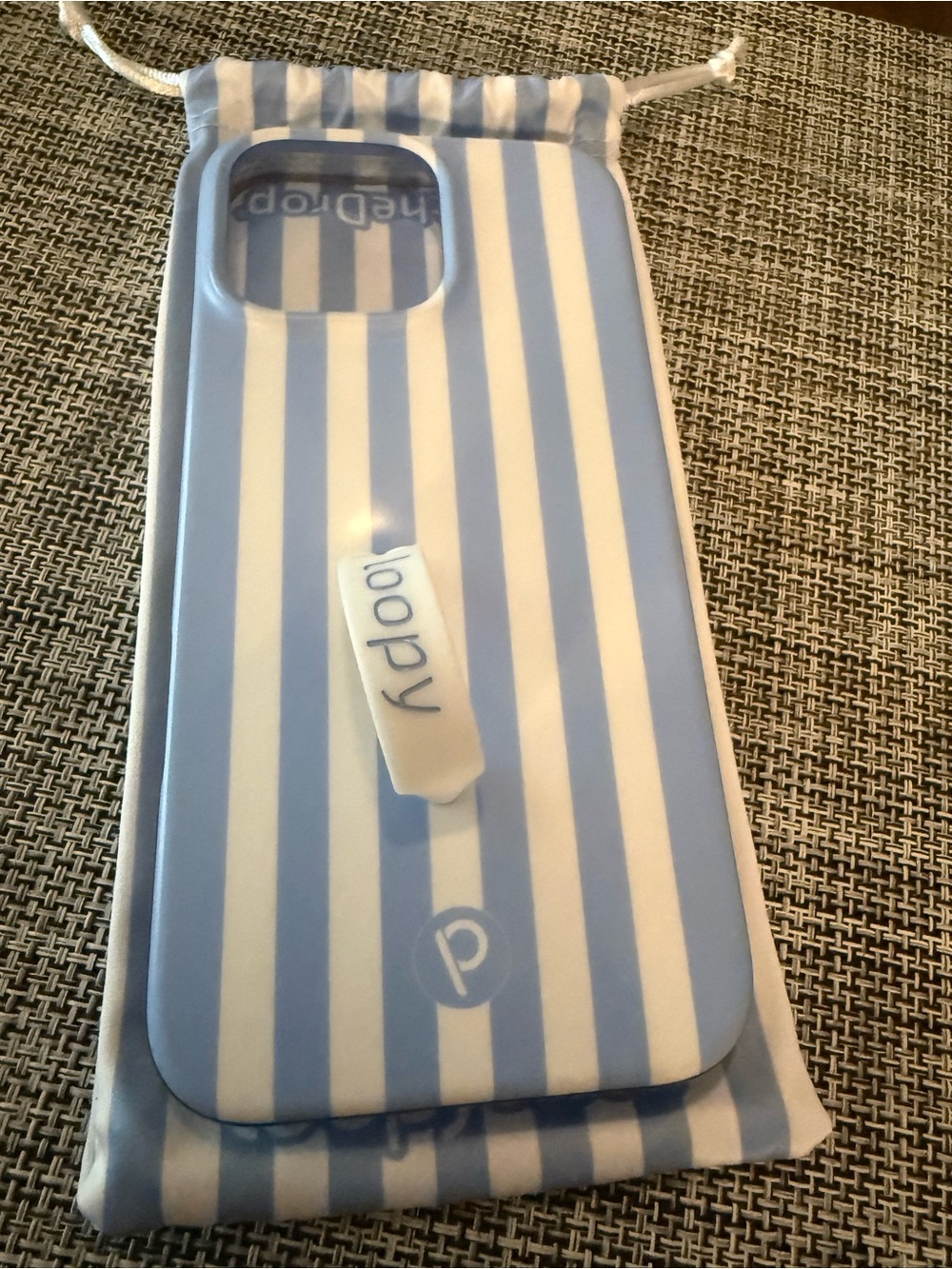 iPhone 16 Pro Max Loopy Case Blue Stripes